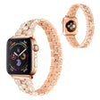 Mega Fint Metal Og Rhinsten Universal Rem passer til Apple Smartwatch