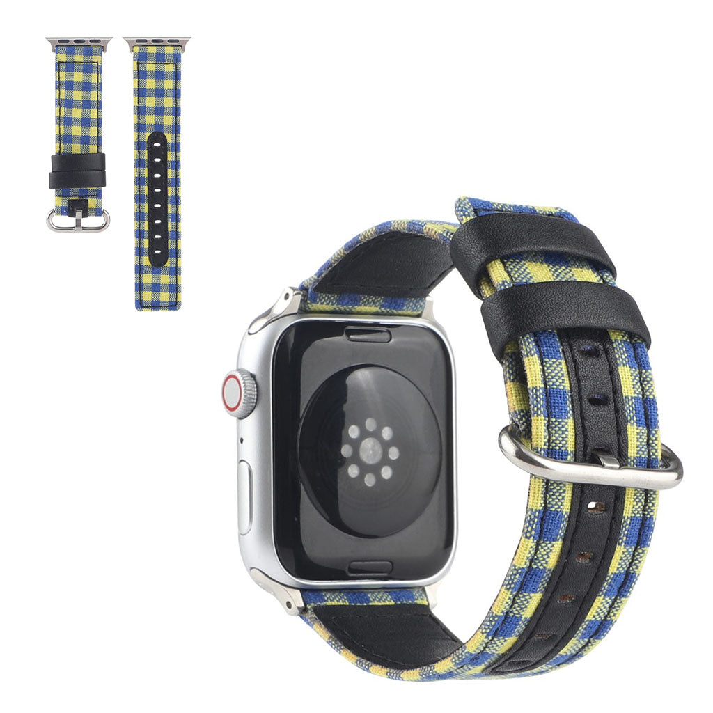  Apple Watch Series 6 44mm / Apple Watch Series 5 44mm Nylon Rem - Gul#serie_4