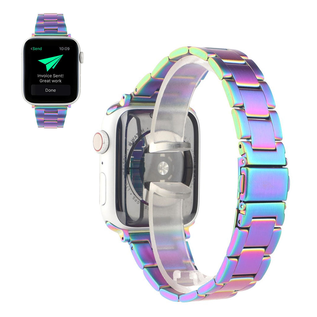  Apple Watch Series 6 44mm / Apple Watch Series 5 44mm Metal Rem - Flerfarvet#serie_1