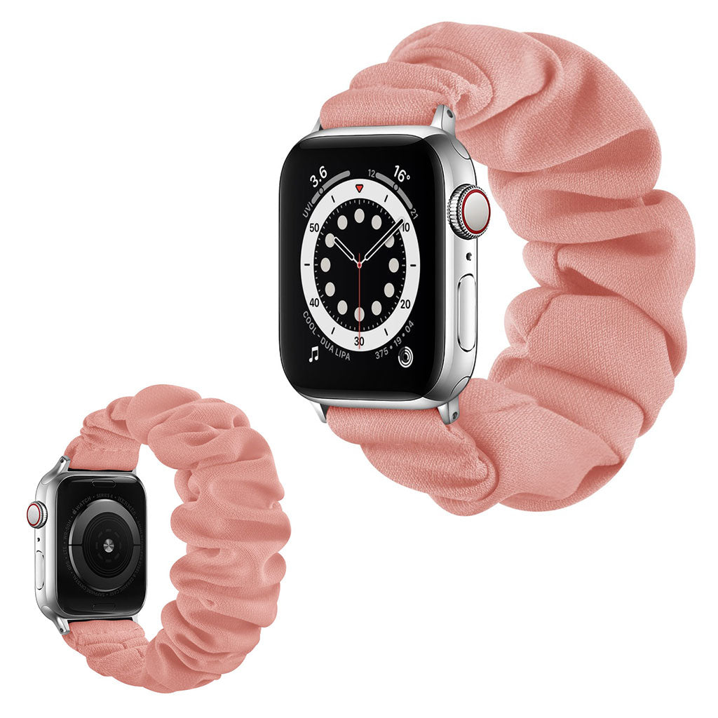  Apple Watch Series 6 44mm / Apple Watch Series 5 44mm Nylon Rem - Størrelse: S - Pink#serie_12