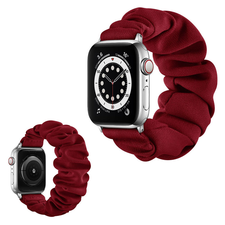  Apple Watch Series 6 44mm / Apple Watch Series 5 44mm Nylon Rem - Størrelse: S - Rød#serie_14