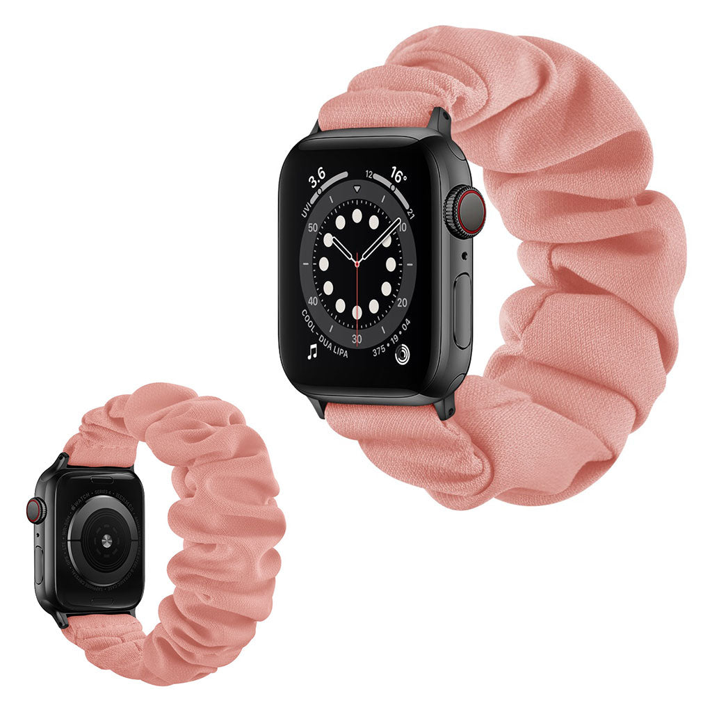  Apple Watch Series 6 44mm / Apple Watch Series 5 44mm Nylon Rem - Størrelse: S - Pink#serie_4
