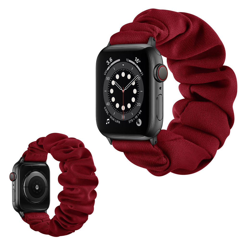  Apple Watch Series 6 44mm / Apple Watch Series 5 44mm Nylon Rem - Størrelse: S - Rød#serie_5