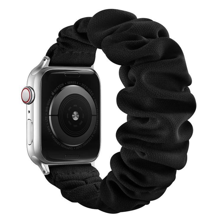  Apple Watch Series 6 44mm / Apple Watch Series 5 44mm Nylon Rem - Størrelse: L - Sort#serie_13