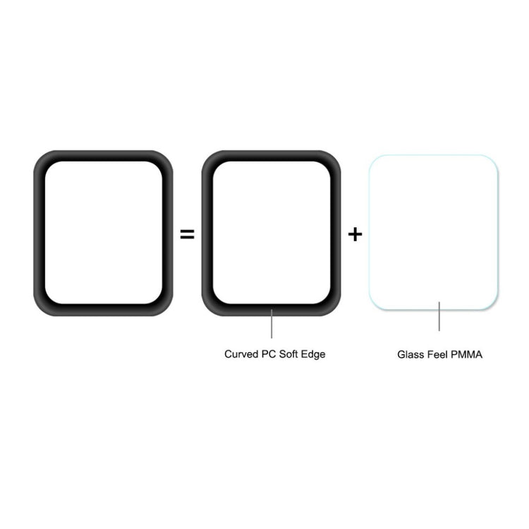 Universal Apple Plastik Rem med Skærmbeskytter - Sort#serie_5