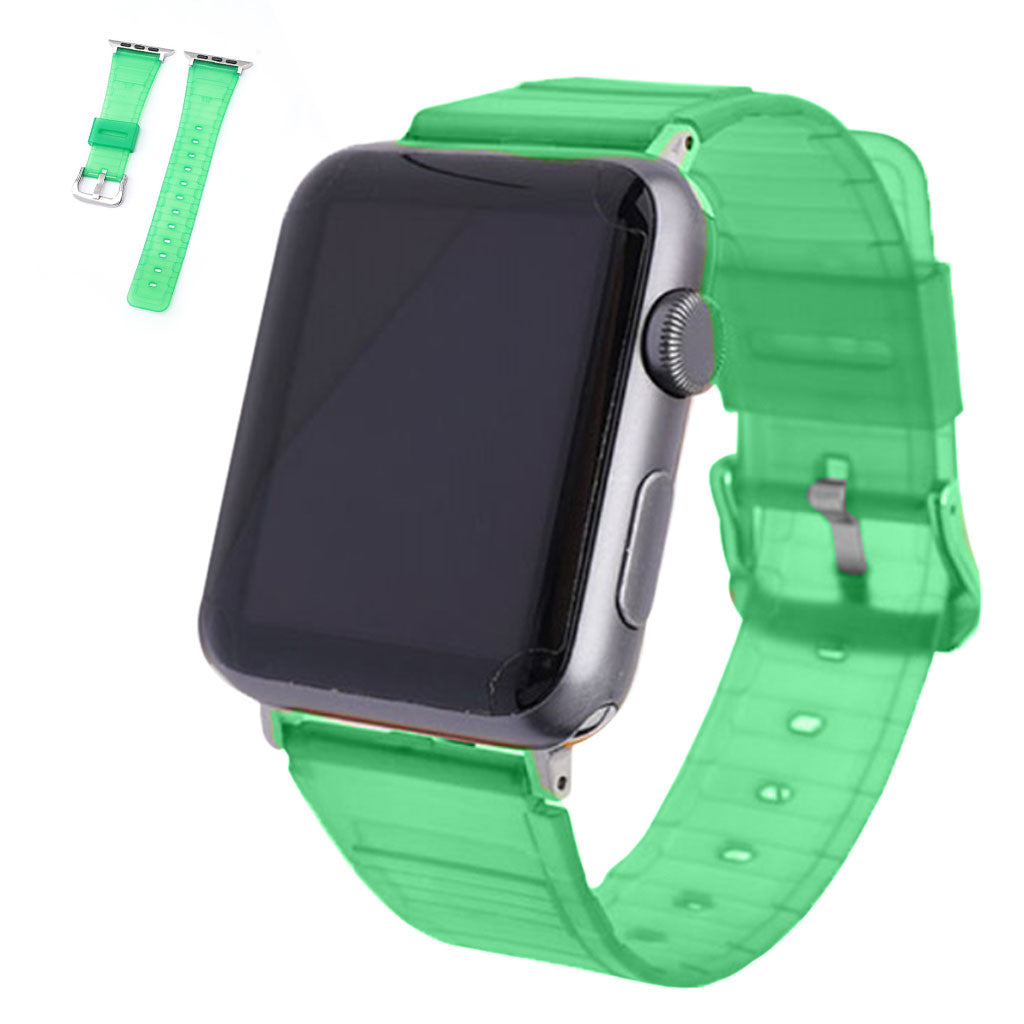 Rigtigt rart Universal Apple Silikone Rem - Grøn#serie_6
