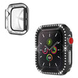 Super Fint Rhinsten og Silikone Cover passer til Apple Smartwatch