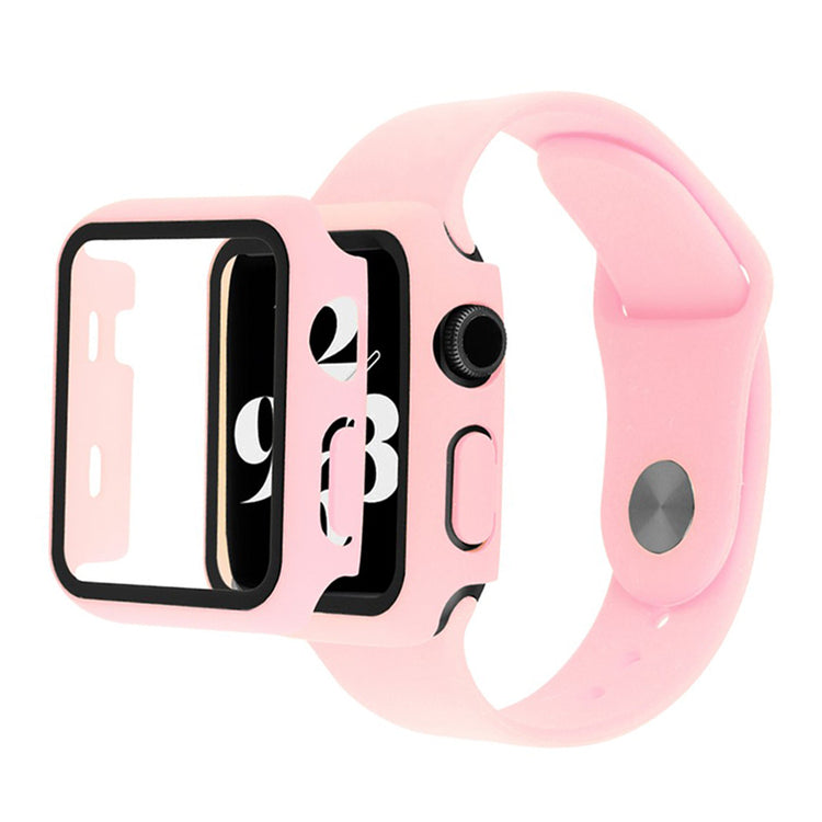 Mega pænt Universal Apple Silikone og Glas Rem - Pink#serie_5