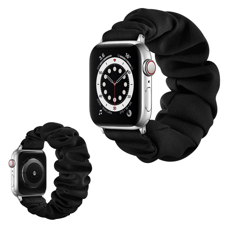  Apple Watch Series 6 40mm / Apple Watch Series 5 40mm Nylon Rem - Størrelse: L - Sort#serie_13