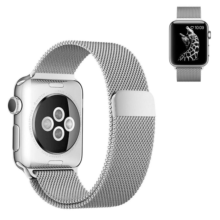  Apple Watch Series 6 40mm / Apple Watch Series 5 40mm Metal Rem - Sølv#serie_3