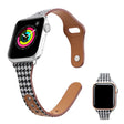 Stilren Kunstlæder Og Nylon Universal Rem passer til Apple Smartwatch