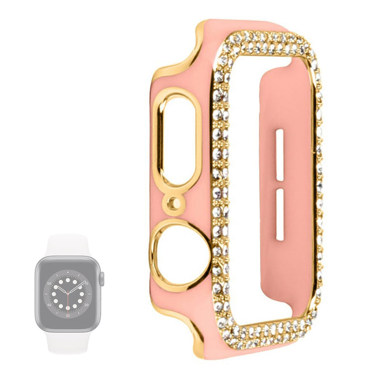 Universal Apple  Plastik og Rhinsten Bumper  - Pink#serie_3