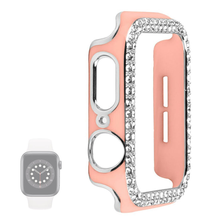 Universal Apple  Plastik og Rhinsten Bumper  - Pink#serie_4
