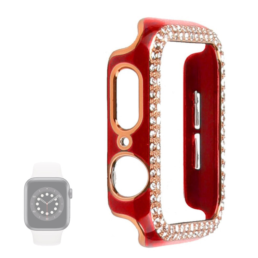 Universal Apple  Plastik og Rhinsten Bumper  - Rød#serie_7