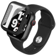 Silikone Cover med Rem og Hærdet Glas passer til Apple Smartwatch