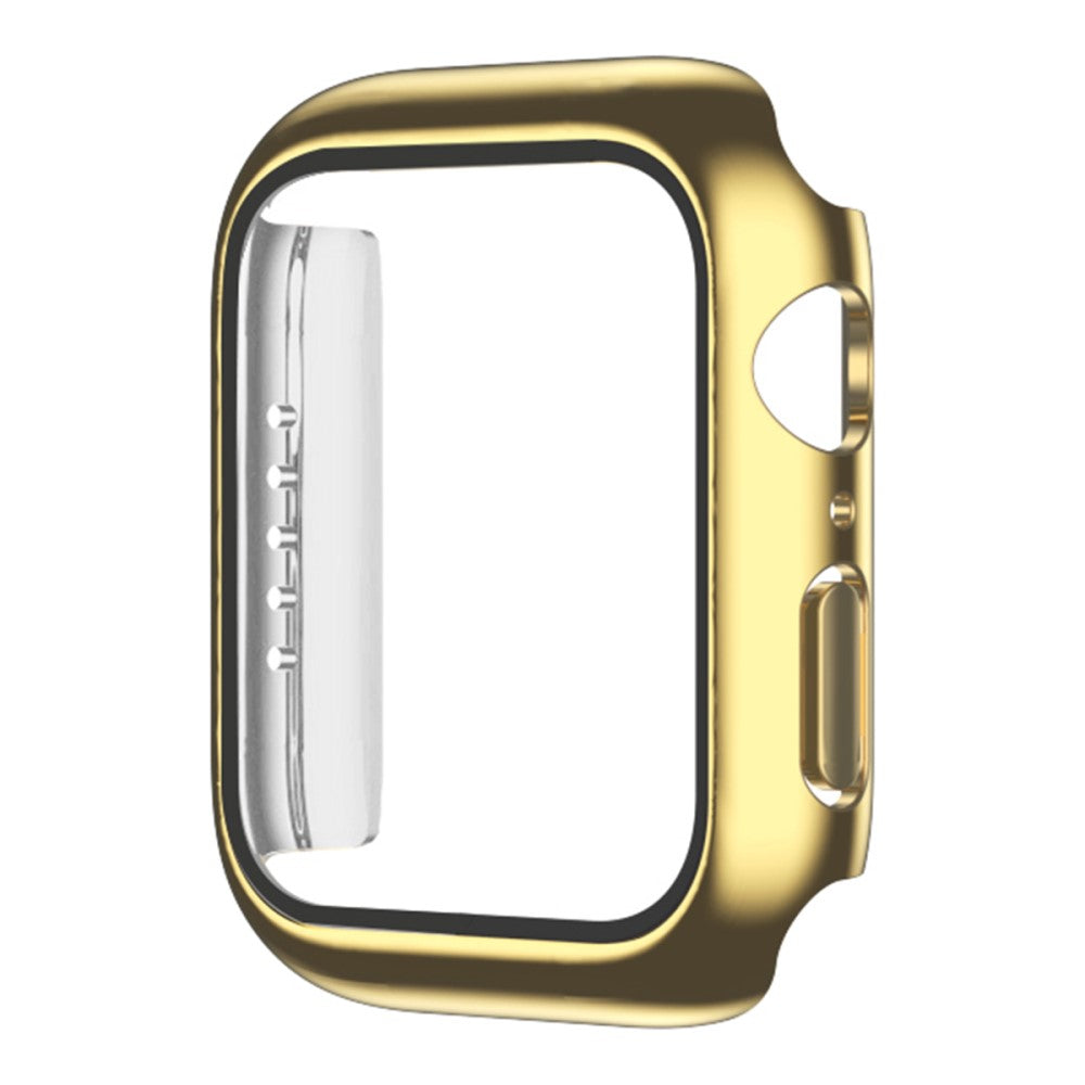 Godt Universal Apple Cover med Skærmbeskytter i Plastik og Hærdet Glas - Guld#serie_6