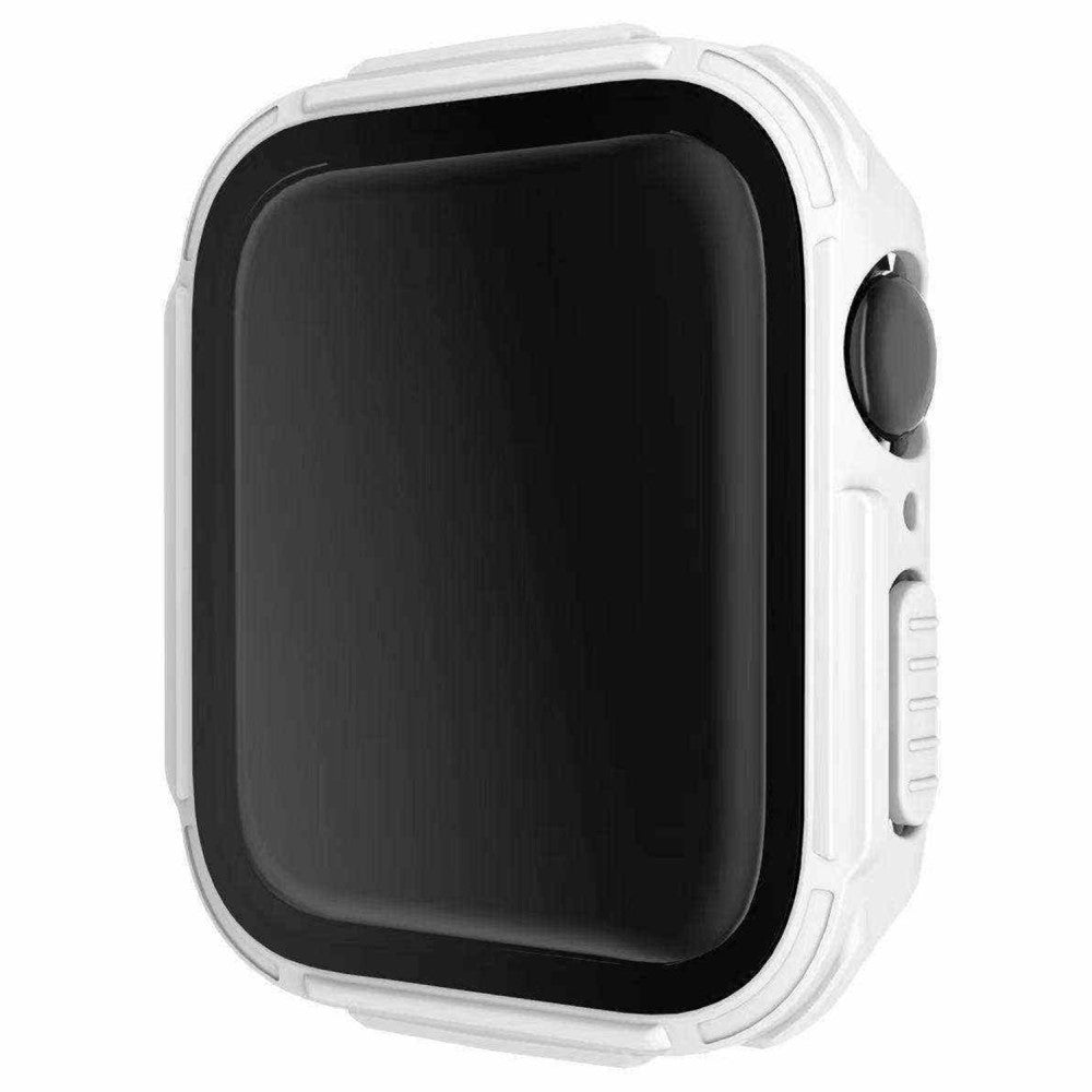 Super Fint Universal Apple Cover med Skærmbeskytter i Plastik og Hærdet Glas - Hvid#serie_3