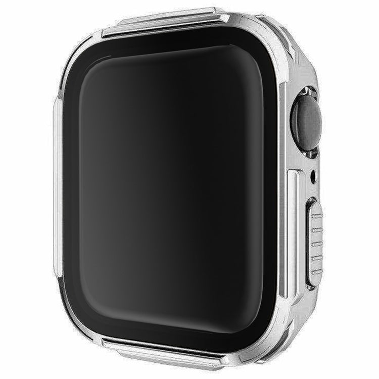 Super Fint Universal Apple Cover med Skærmbeskytter i Plastik og Hærdet Glas - Sølv#serie_7