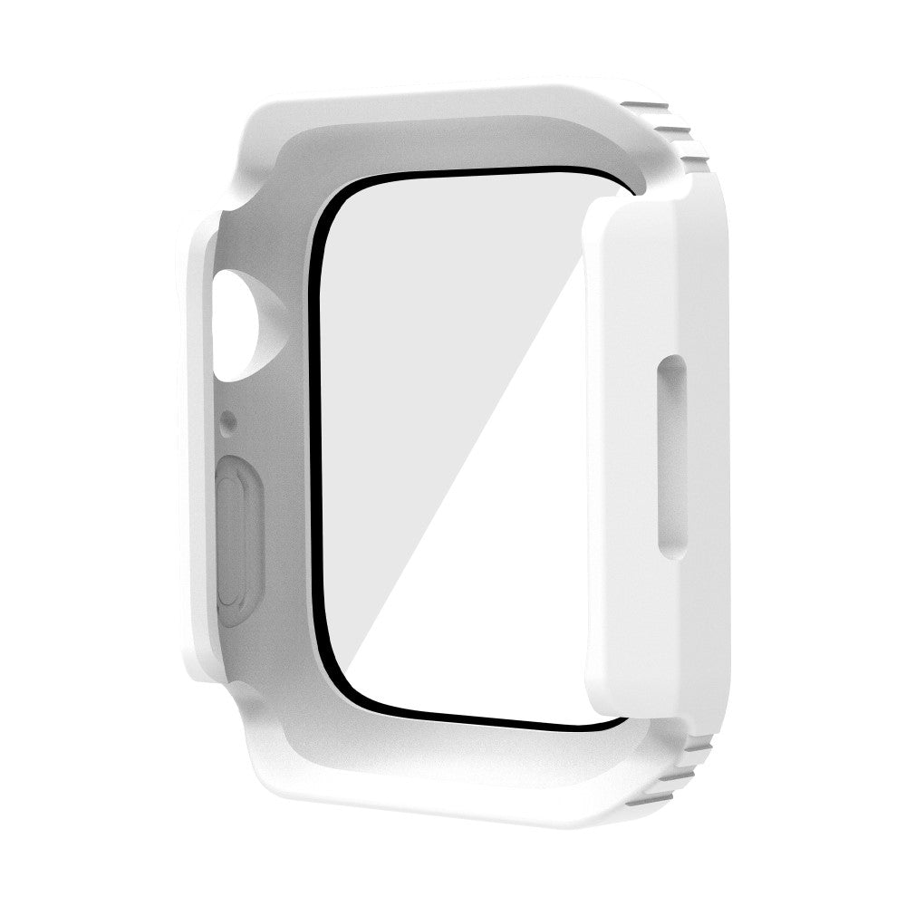 Mega Fed Universal Apple Cover med Skærmbeskytter i Plastik og Hærdet Glas - Hvid#serie_2