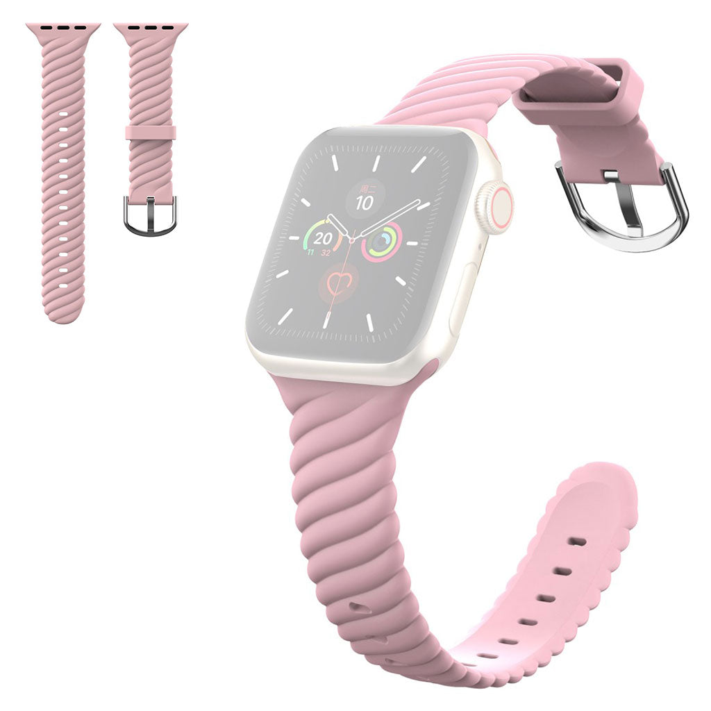 Meget kønt Universal Apple Silikone Rem - Pink#serie_4