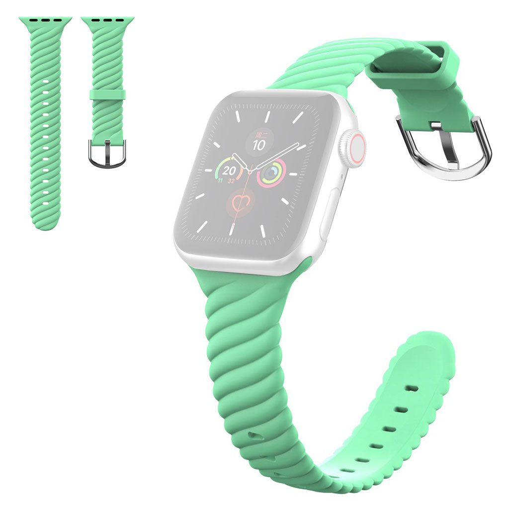Meget kønt Universal Apple Silikone Rem - Grøn#serie_8