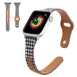Cool Kunstlæder Og Nylon Universal Rem passer til Apple Smartwatch