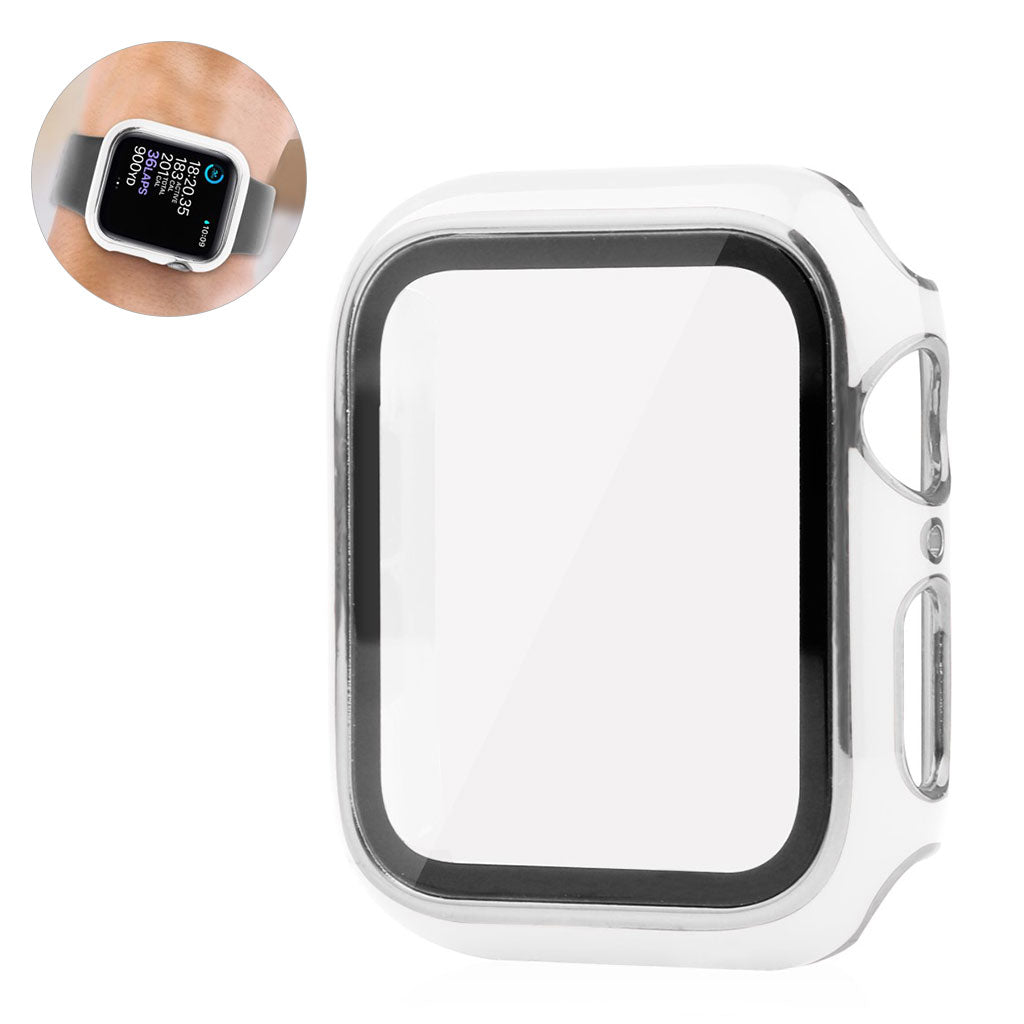 Vildt Godt Universal Apple Cover med Skærmbeskytter i Plastik og Hærdet Glas - Hvid#serie_2