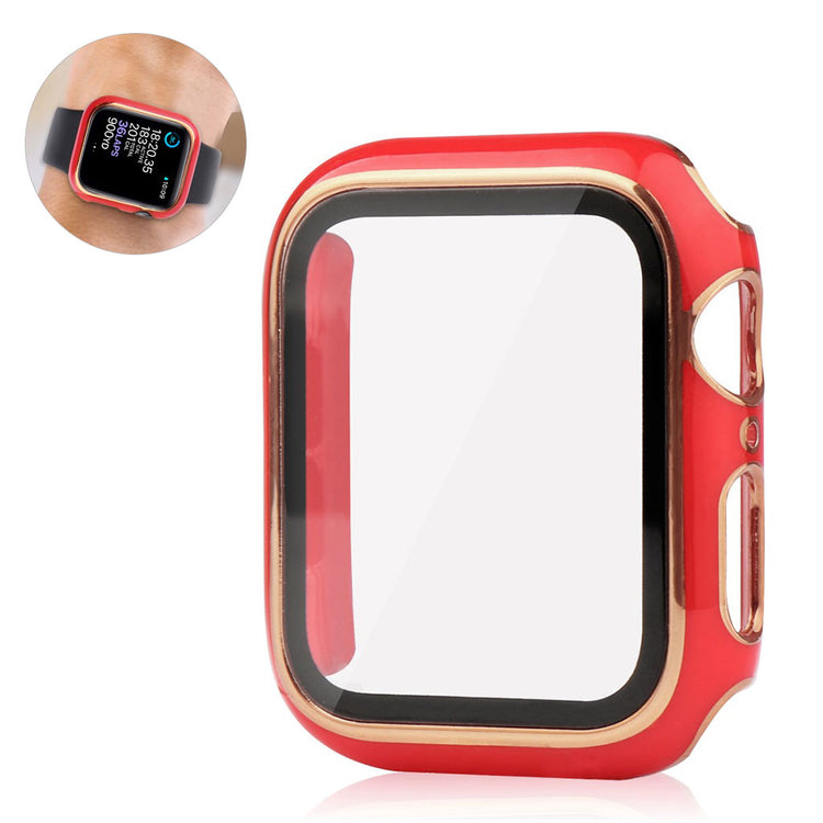 Vildt Godt Universal Apple Cover med Skærmbeskytter i Plastik og Hærdet Glas - Rød#serie_7