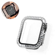 Godt Universal Cover med Skærmbeskytter i Plastik, Rhinsten og Hærdet Glas passer til Apple Smartwatch