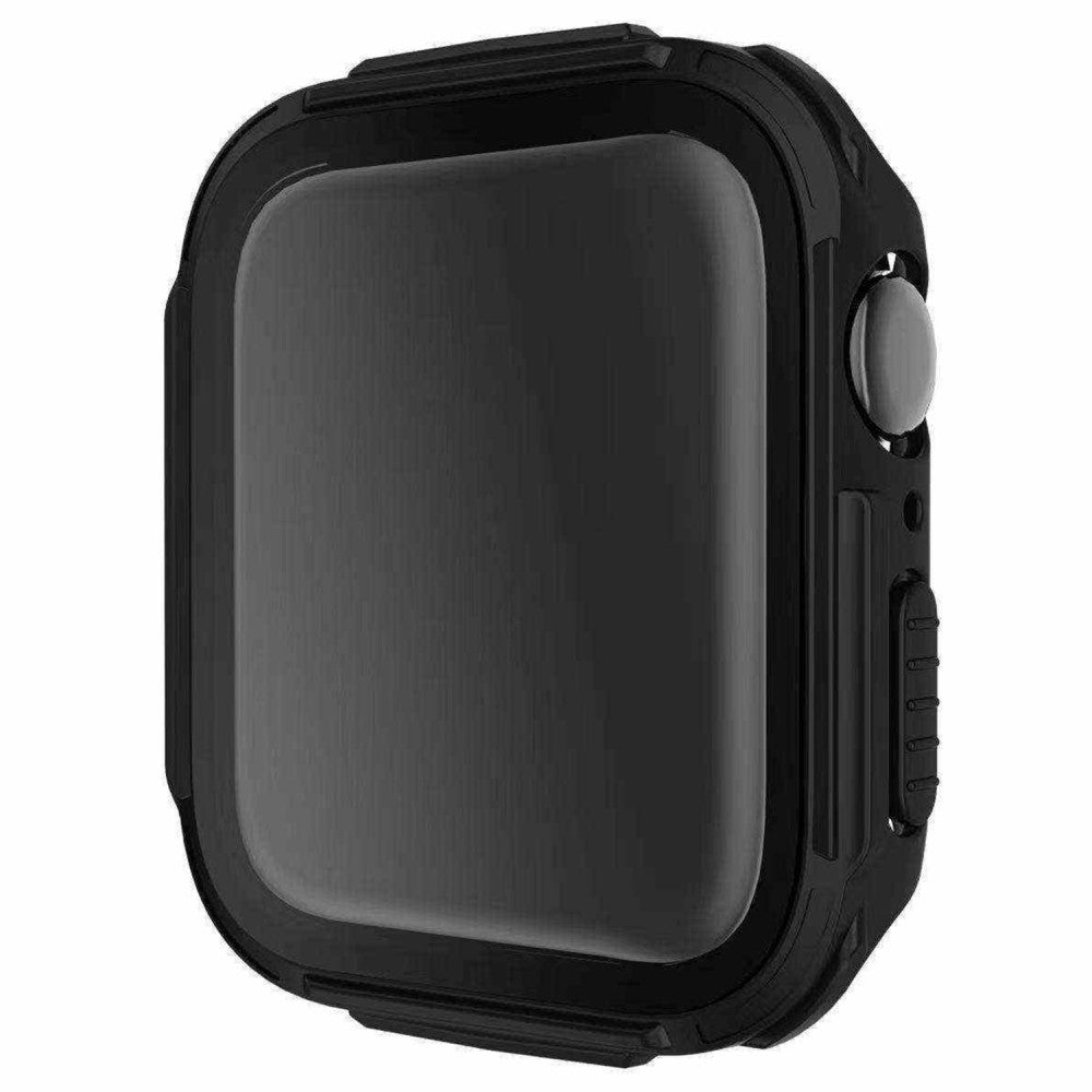 Rigtigt Fed Universal Apple Cover med Skærmbeskytter i Plastik og Hærdet Glas - Sort#serie_5