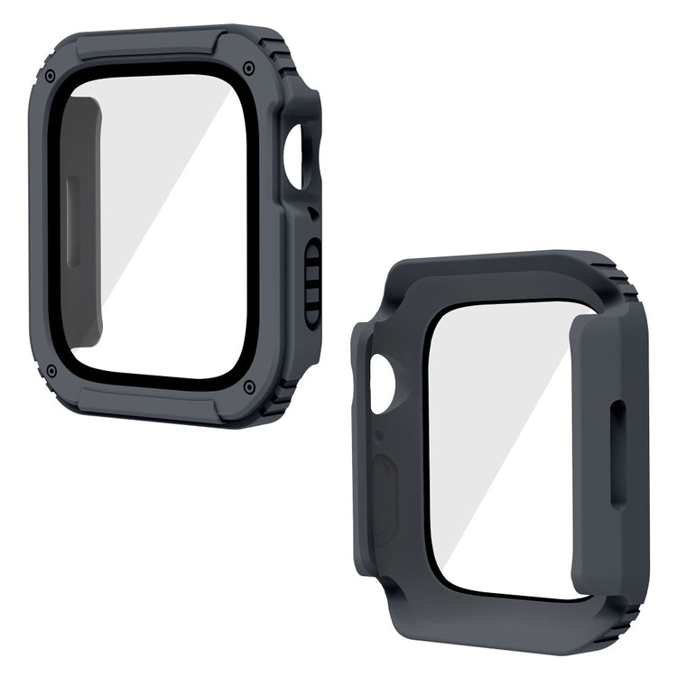 Rigtigt Fed Universal Apple Cover med Skærmbeskytter i Plastik og Hærdet Glas - Sølv#serie_4