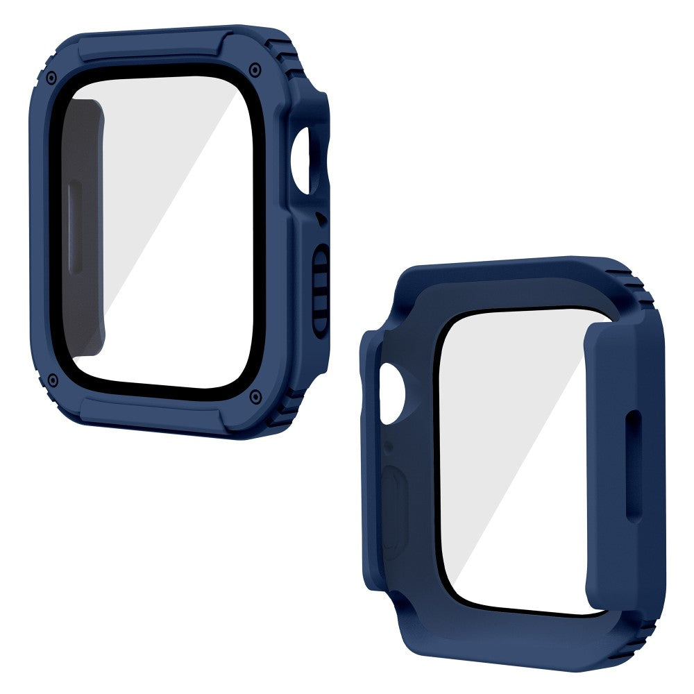 Rigtigt Fed Universal Apple Cover med Skærmbeskytter i Plastik og Hærdet Glas - Blå#serie_5