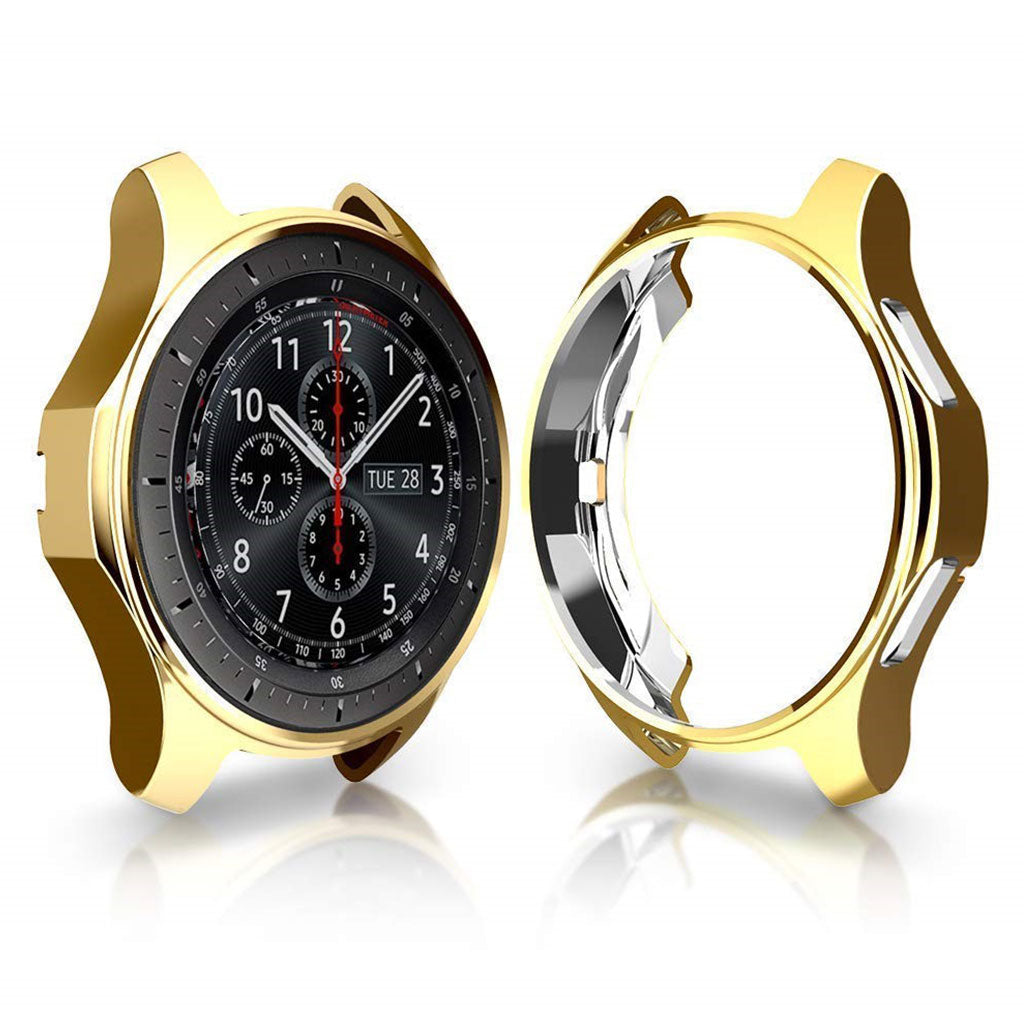 Rigtigt Fint Samsung Galaxy Watch (46mm) / Samsung Gear S3 Frontier Silikone Cover - Guld#serie_2