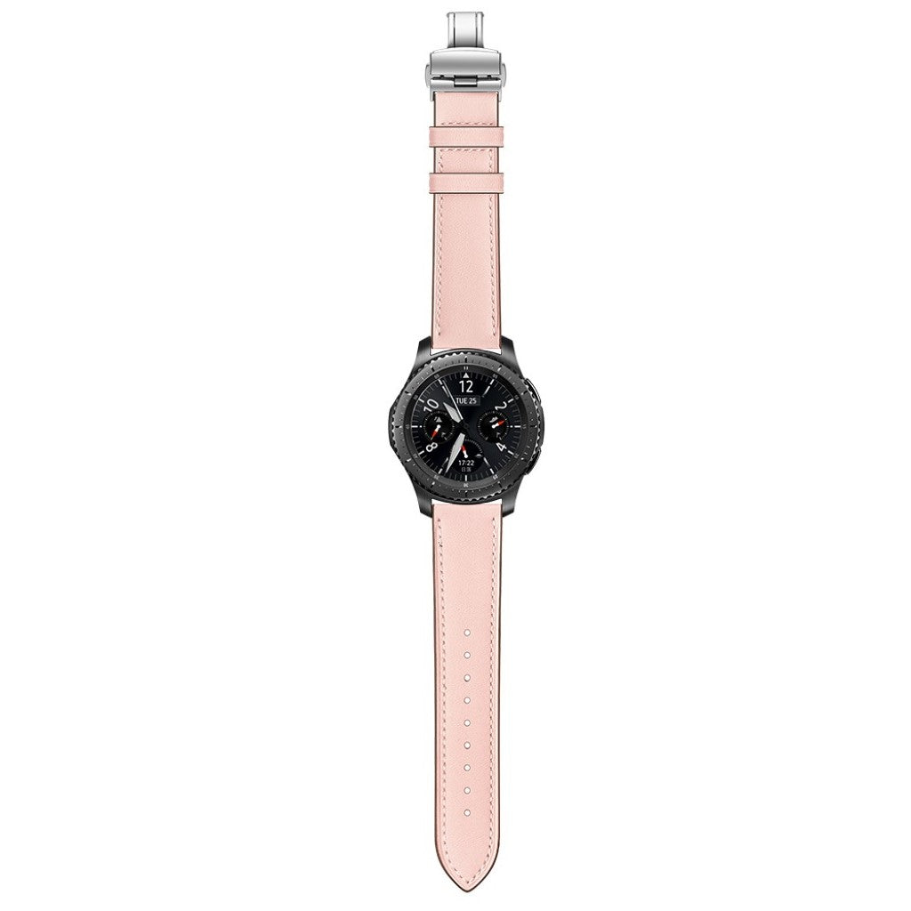  Samsung Gear S3 / Samsung Gear S3 Frontier Ægte læder Rem - Pink#serie_14
