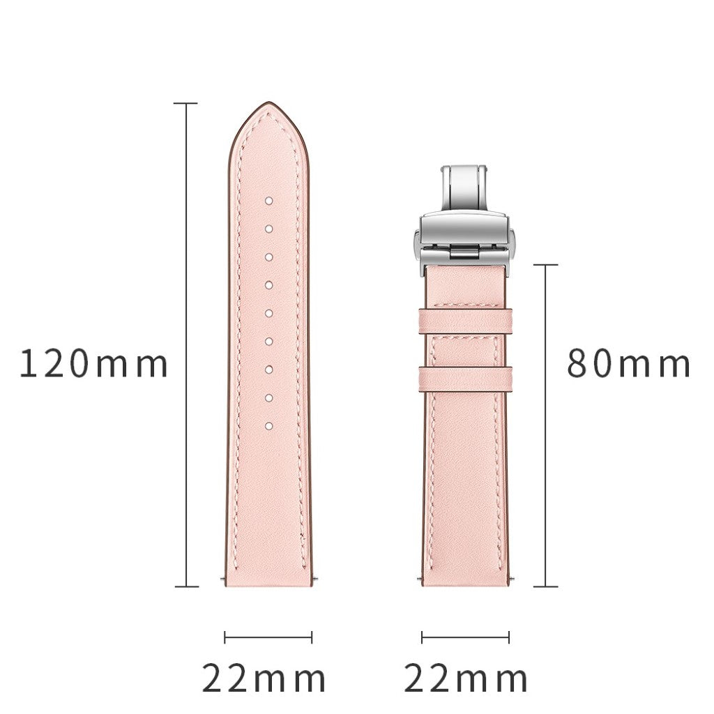  Samsung Gear S3 / Samsung Gear S3 Frontier Ægte læder Rem - Pink#serie_14