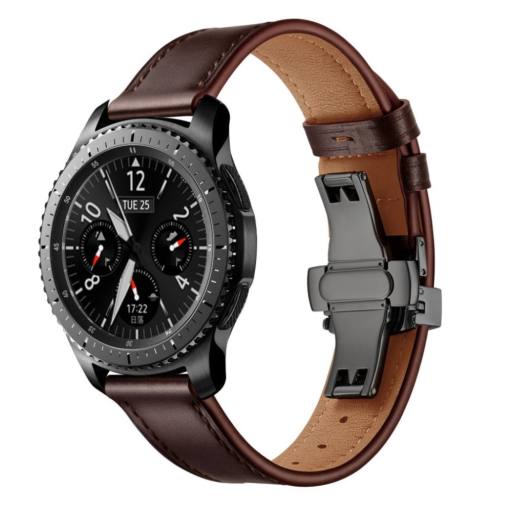  Samsung Gear S3 / Samsung Gear S3 Frontier Ægte læder Rem - Brun#serie_2