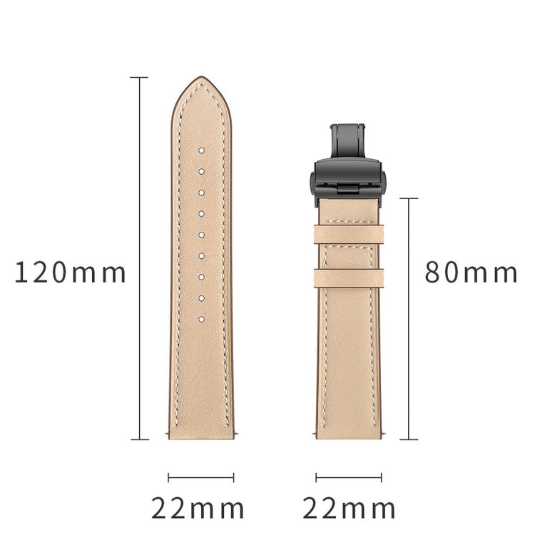  Samsung Gear S3 / Samsung Gear S3 Frontier Ægte læder Rem - Beige#serie_3