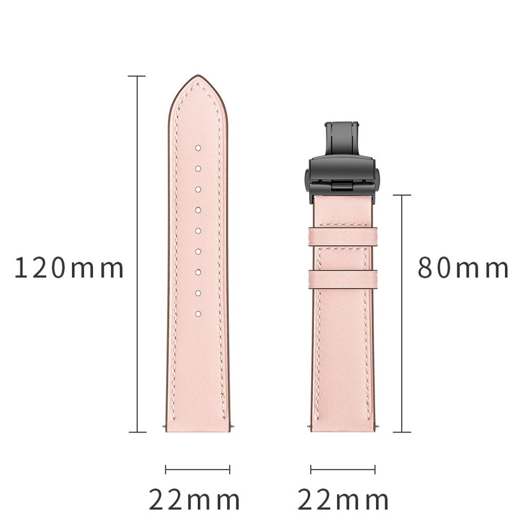  Samsung Gear S3 / Samsung Gear S3 Frontier Ægte læder Rem - Pink#serie_5