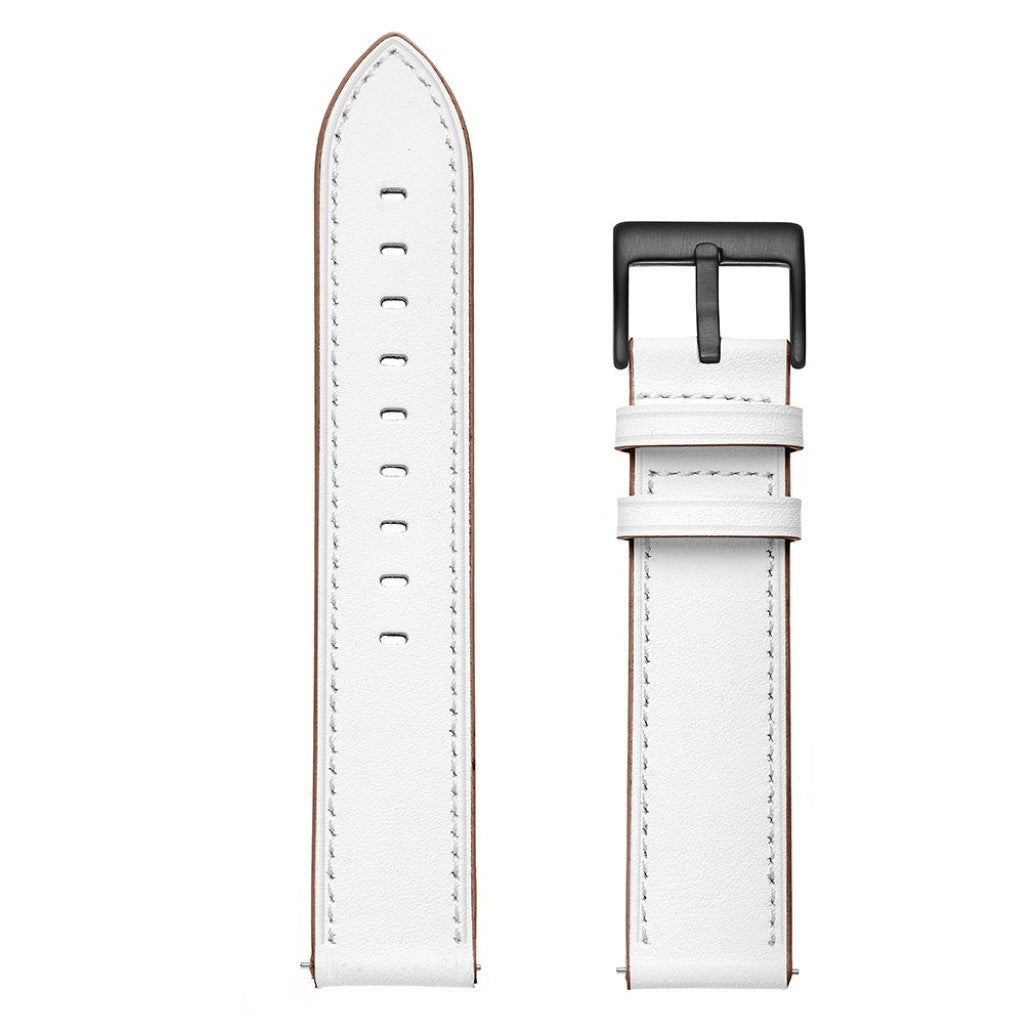 Rigtigt cool Universal Samsung Ægte læder Rem - Hvid#serie_2