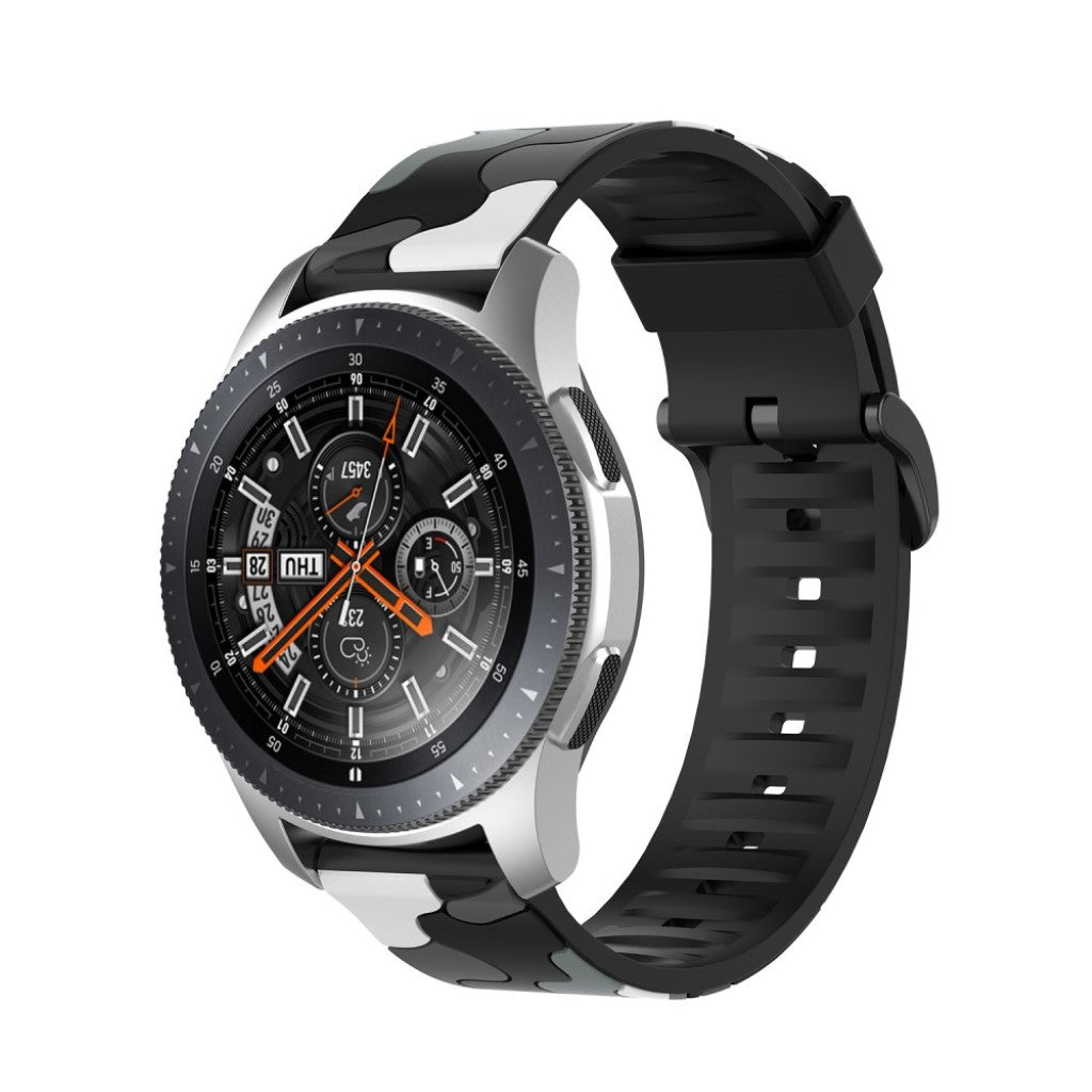  Samsung Galaxy Watch 3 (45mm) / Samsung Galaxy Watch (46mm) Silikone Rem - Sølv#serie_1