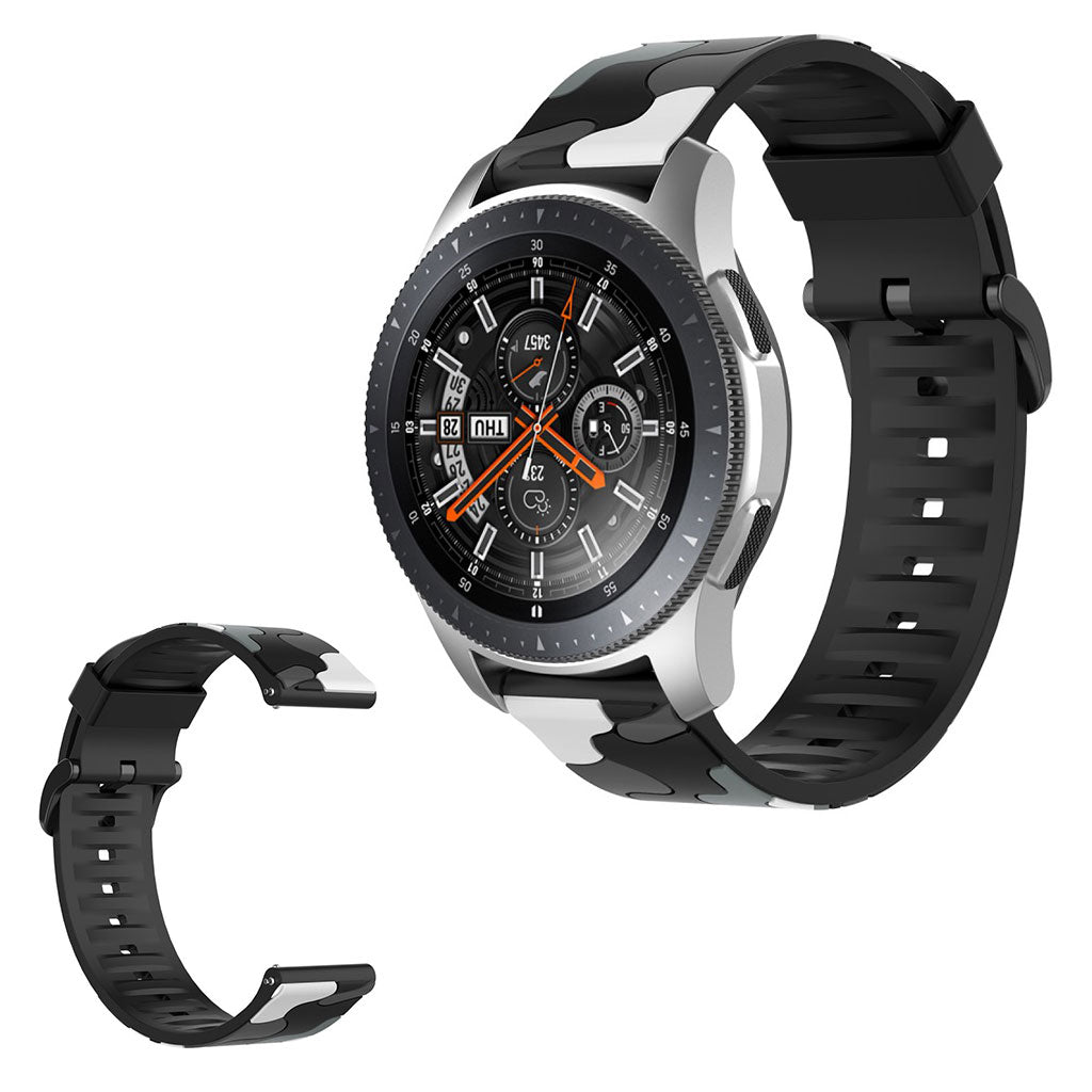  Samsung Galaxy Watch 3 (45mm) / Samsung Galaxy Watch (46mm) Silikone Rem - Sølv#serie_1
