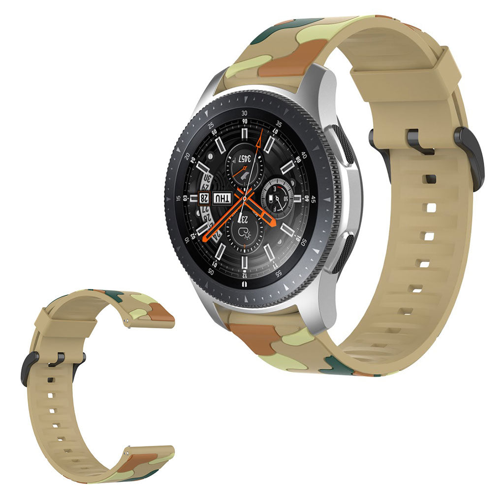  Samsung Galaxy Watch 3 (45mm) / Samsung Galaxy Watch (46mm) Silikone Rem - Beige#serie_7