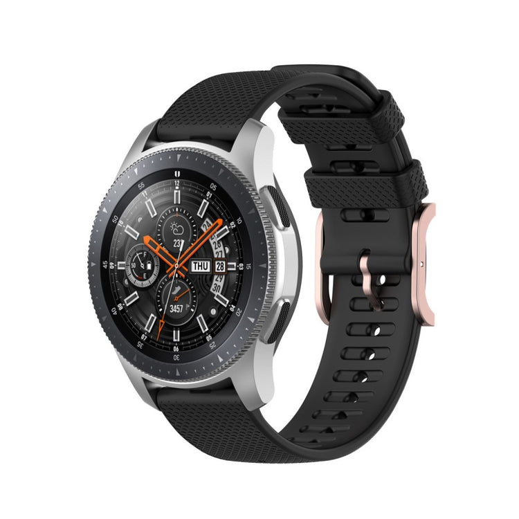  Samsung Galaxy Watch 3 (45mm) / Samsung Galaxy Watch (46mm) Silikone Rem - Sort#serie_1