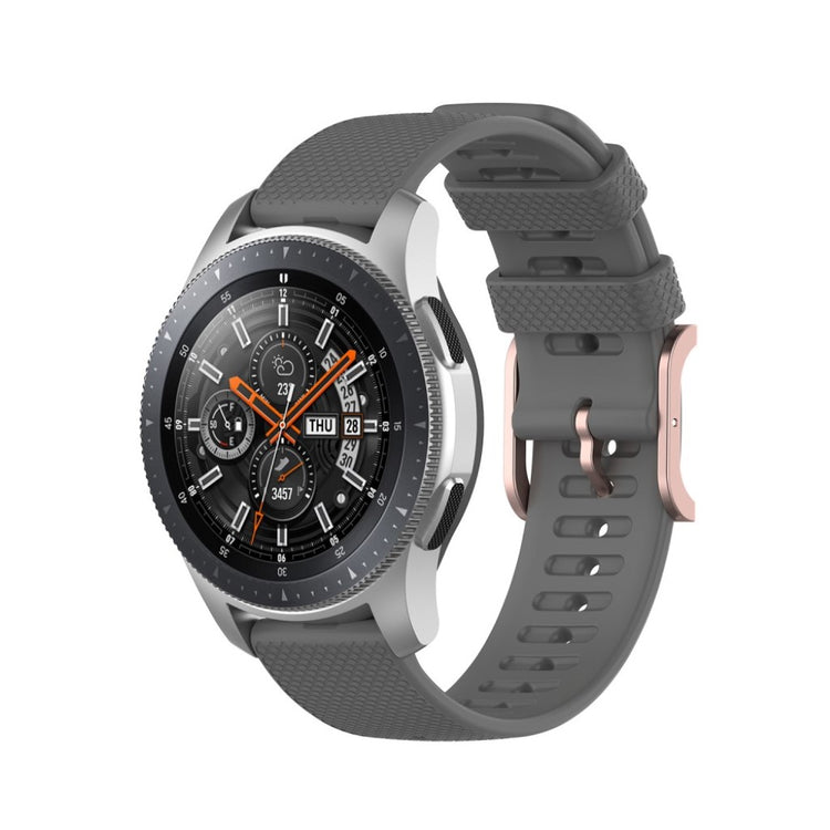  Samsung Galaxy Watch 3 (45mm) / Samsung Galaxy Watch (46mm) Silikone Rem - Sølv#serie_2