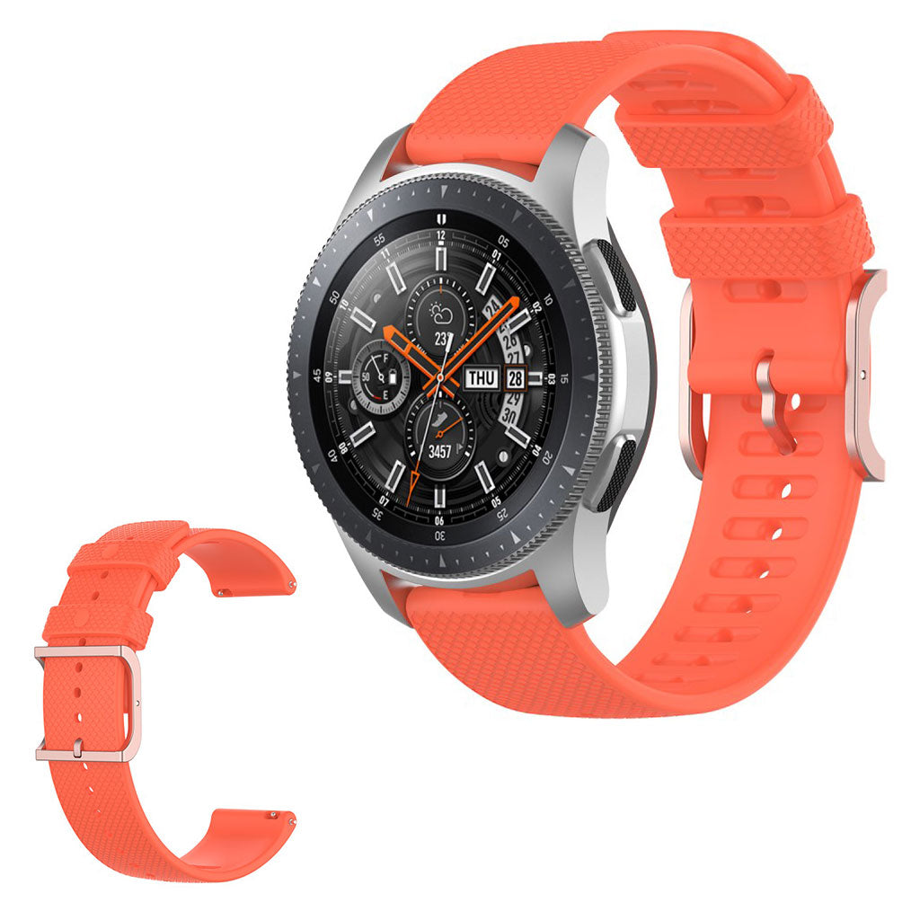  Samsung Galaxy Watch 3 (45mm) / Samsung Galaxy Watch (46mm) Silikone Rem - Orange#serie_4