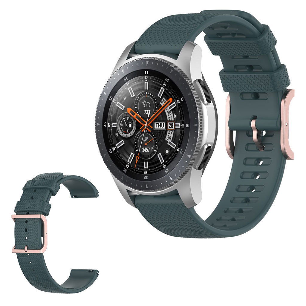  Samsung Galaxy Watch 3 (45mm) / Samsung Galaxy Watch (46mm) Silikone Rem - Grøn#serie_5
