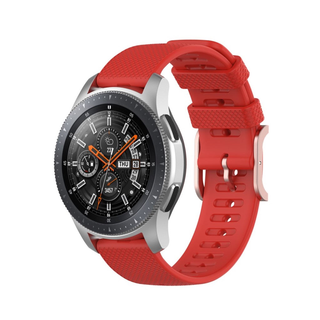  Samsung Galaxy Watch 3 (45mm) / Samsung Galaxy Watch (46mm) Silikone Rem - Rød#serie_6