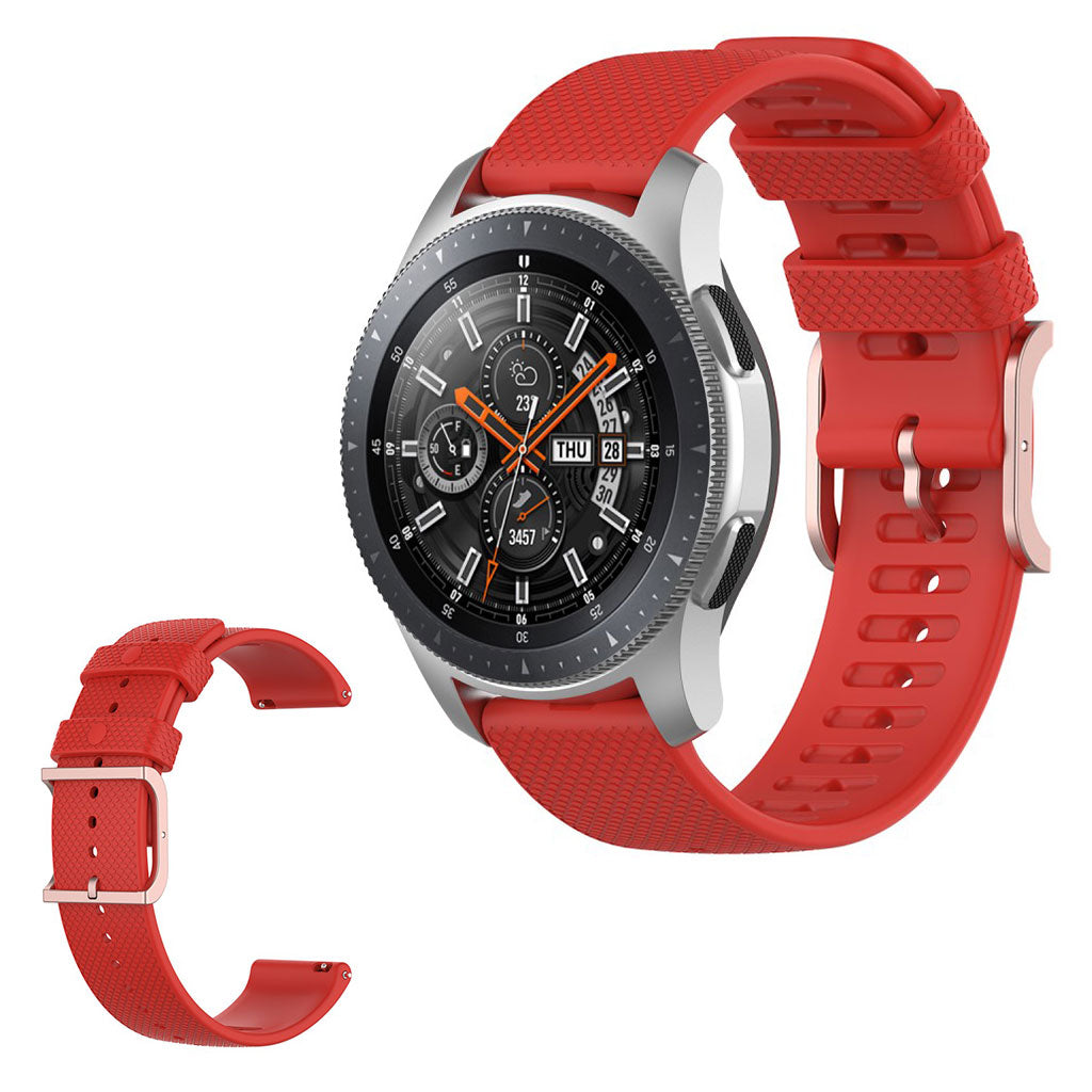 Samsung Galaxy Watch 3 (45mm) / Samsung Galaxy Watch (46mm) Silikone Rem - Rød#serie_6