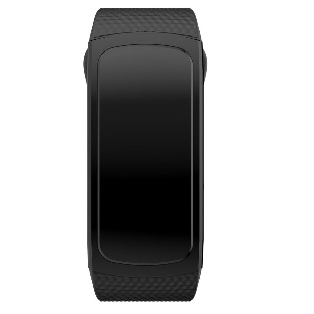 Vildt smuk Samsung Gear Fit2 Silikone Rem - Størrelse: L - Sort#serie_1
