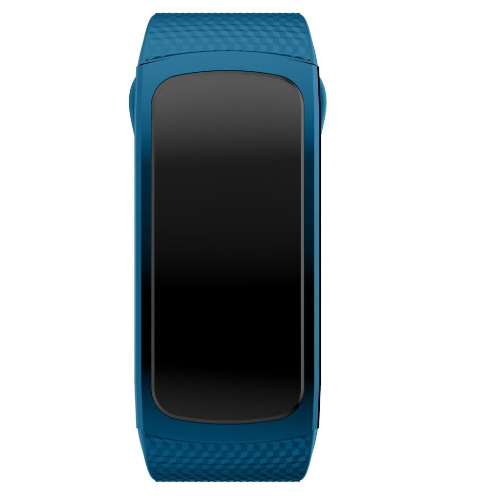 Vildt smuk Samsung Gear Fit2 Silikone Rem - Størrelse: L - Blå#serie_10